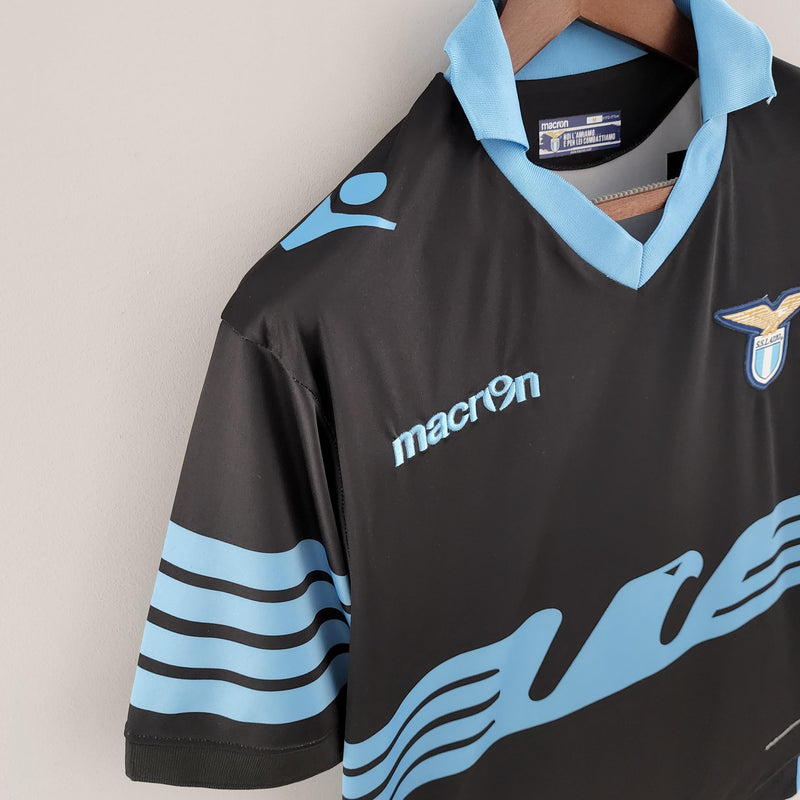 Camisa Retrô Lazio 2015/2016 II Away - Preta - Macron