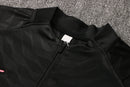 21/22 Conjunto Treino Barcelona - Frio Zíper Curto - Preto