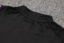 24/25 Conjunto Treino Alemanha - Frio Zíper Curto - Preto com Roxo
