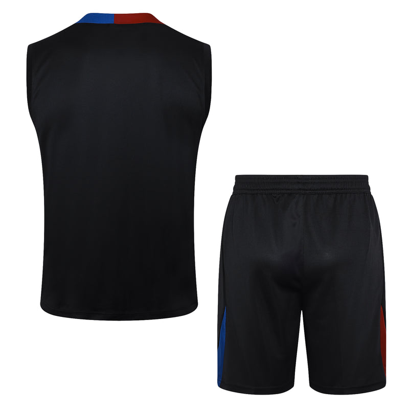 24/25 Conjunto Treino Barcelona- Regata - Preto