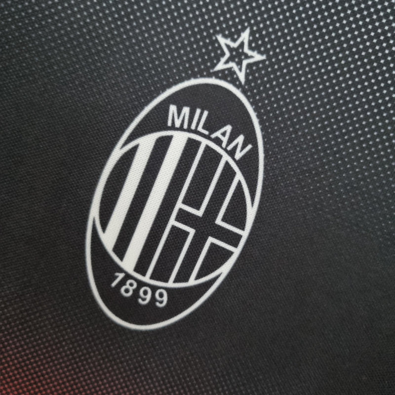 Camisa Retrô Milan 1995/1996 Preta e Branca