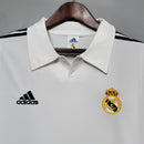 Camisa Retrô Real Madrid 2002 I Home - Manga Longa Adidas