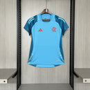 Camisa Flamengo 2025/26 Treino Azul Claro - Feminina