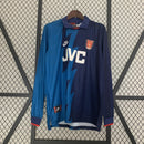 Camisa Retrô Arsenal 1995/1996 II Away - Azul - Manga Longa Nike