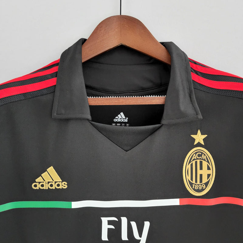 Camisa Retrô Milan 2011/2012 III Third - Preta Adidas