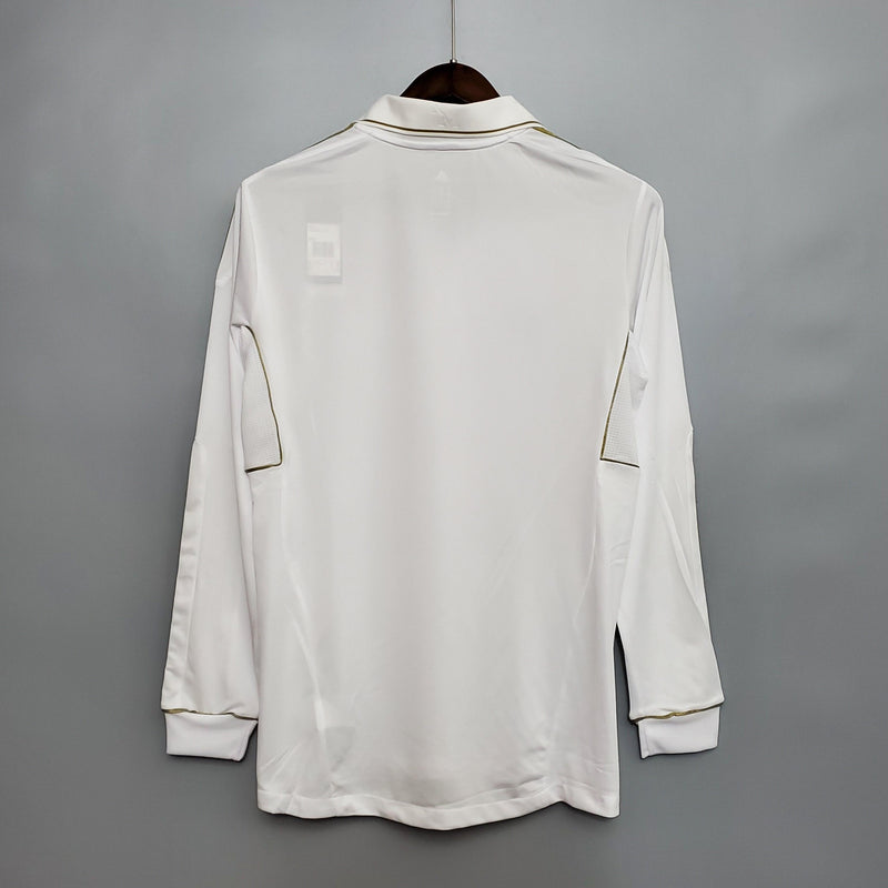 Camisa Retrô Real Madrid 2011/2012 I Home - Manga Longa Adidas