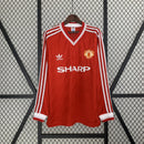 Camisa Retrô Manchester United 1986/1988 - Manga Longa - Adidas
