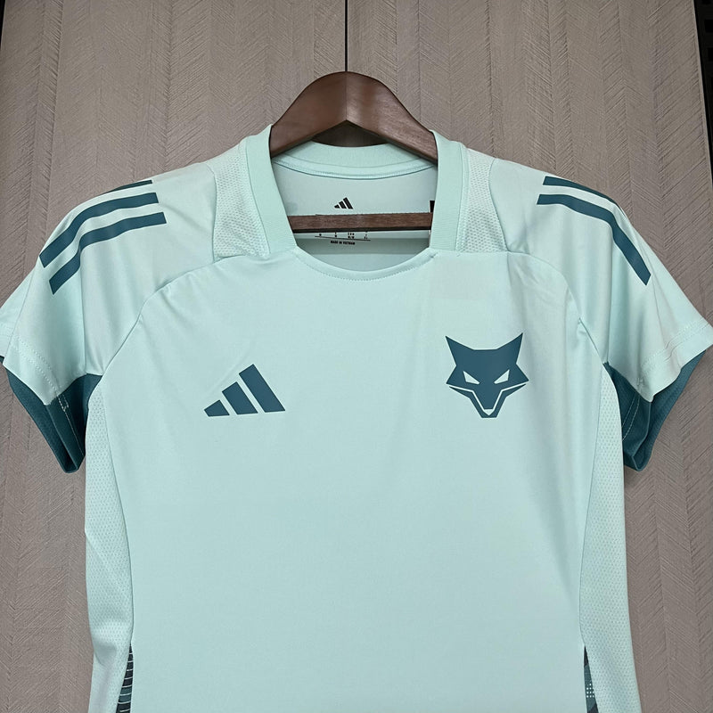 Camisa Cruzeiro 2025/26 Treino Azul Claro - Feminina