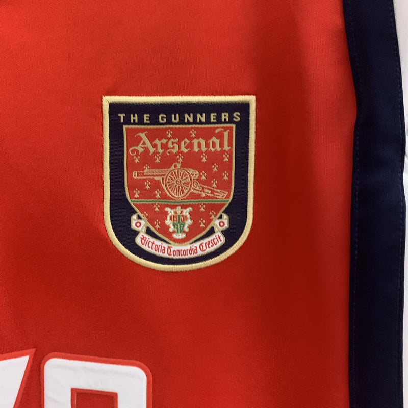 Camisa Retrô Arsenal 1998/1999 I Home - Manga Longa Nike