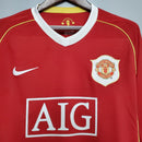 Camisa Retrô Manchester United 2006/2007 I Home - Manga Longa Nike