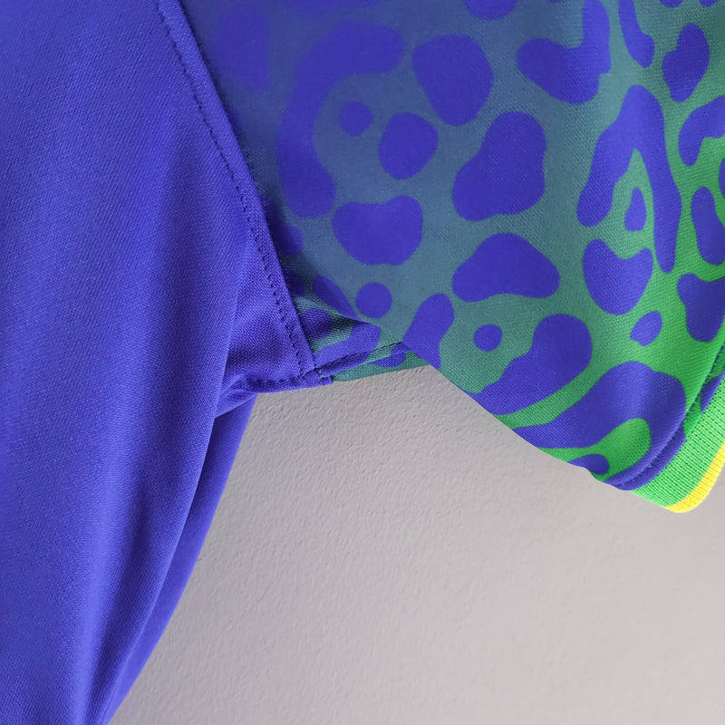Camisa Brasil 2022 II Away - Feminina - Azul