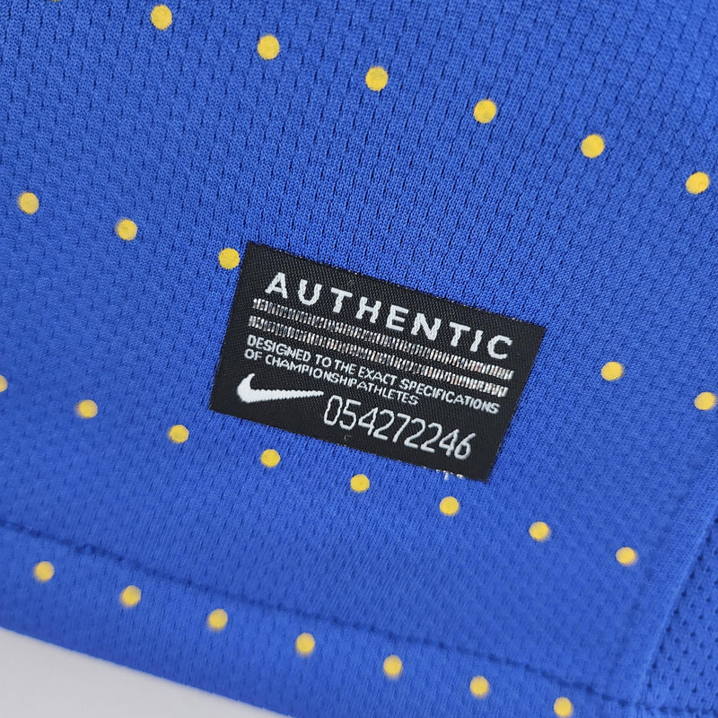 Camisa Retrô Brasil 2010 II Away - Azul - Nike
