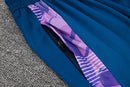 24/25 Conjunto Treino Argentina - Frio Zíper Curto - Azul e Roxo