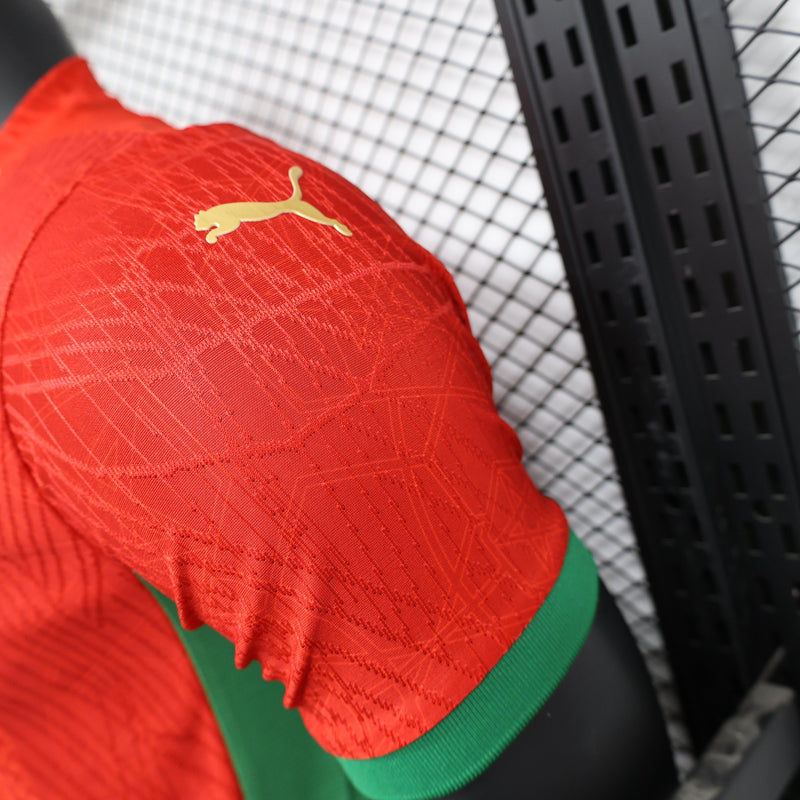 Camisa Marrocos 2025 I Home - Jogador - Vermelha Puma