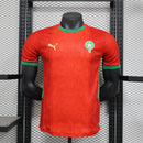 Camisa Marrocos 2025 I Home - Jogador - Vermelha Puma