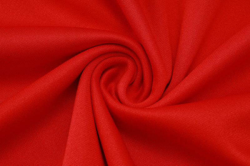 24/25 Conjunto Treino Portugal - Frio Zíper Curto - Vermelho