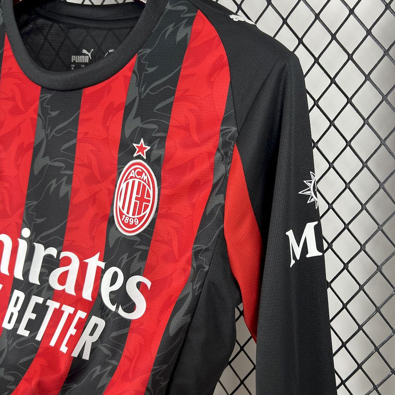 Camisa Milan 25/26 I Home - Torcedor Manga Longa