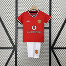 Conjunto Infantil Retrô - Manchester United 2000/01 I Home