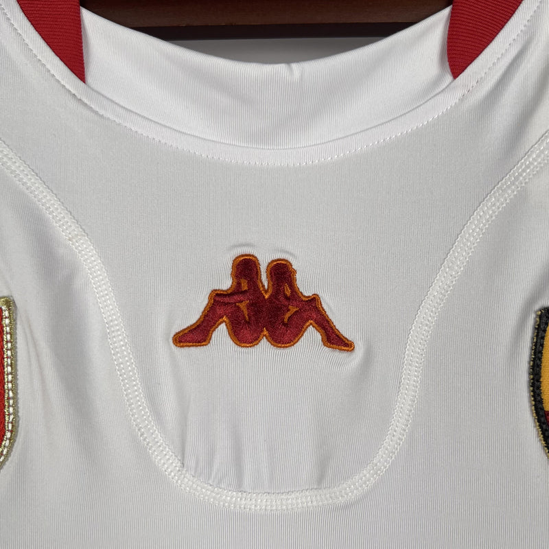 Camisa Retrô Roma 2001/2002 II Away - Branca - Kappa