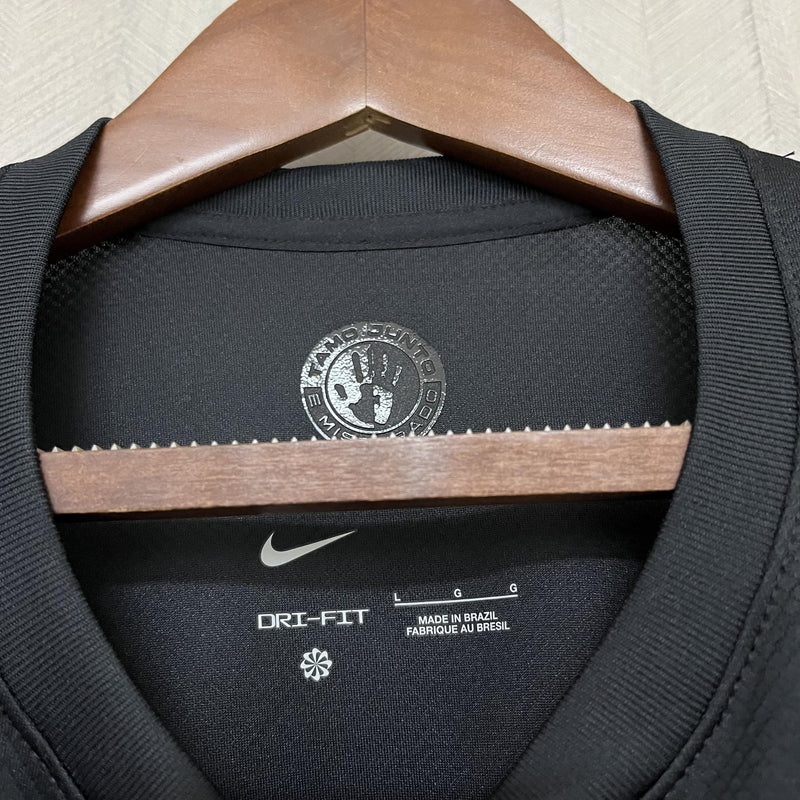 Camisa Corinthians 2024/25 III Away All Black - Torcedor