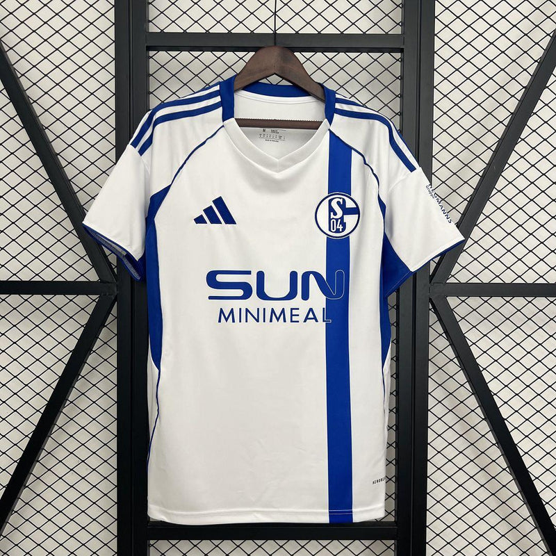 Camisa Schalke 04 25/26 II Away - Torcedor - Branca