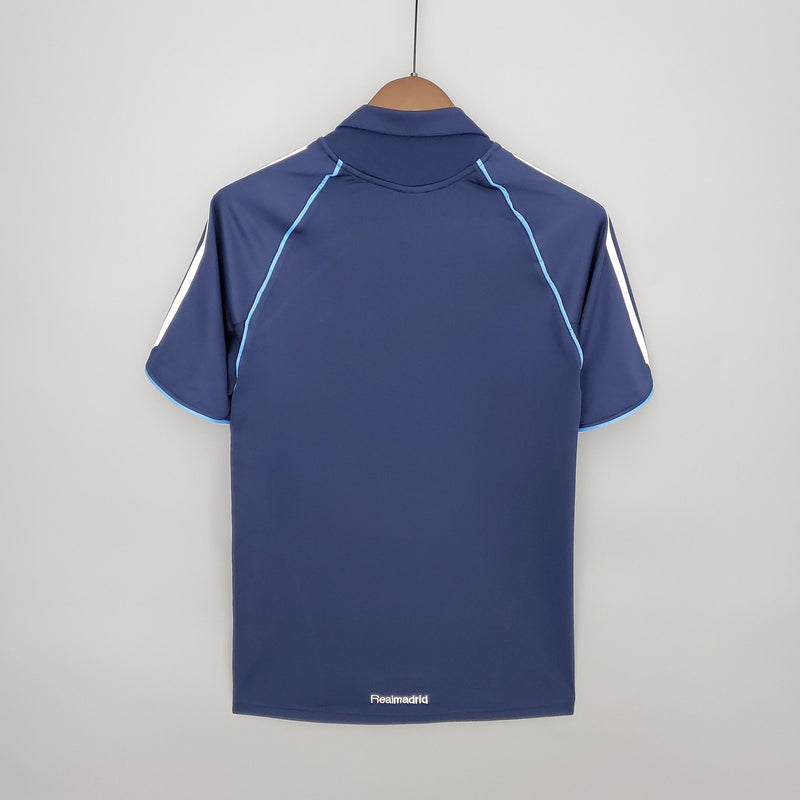 Camisa Retrô Real Madrid 2005/2006 Ii Away - Azul - Adidas
