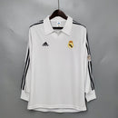 Camisa Retrô Real Madrid 2002 I Home - Manga Longa Adidas