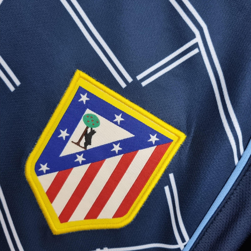 Camisa Retrô Atlético de Madrid 2004/2005 Homem-Aranha II Away - Azul - Nike