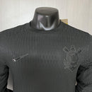 Camisa Corinthians 2024/25 All Black II Away - Jogador Manga Longa - Preta