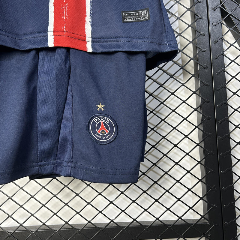 Conjunto Infantil - PSG 24/25 I Home Campeão Champions Estrela