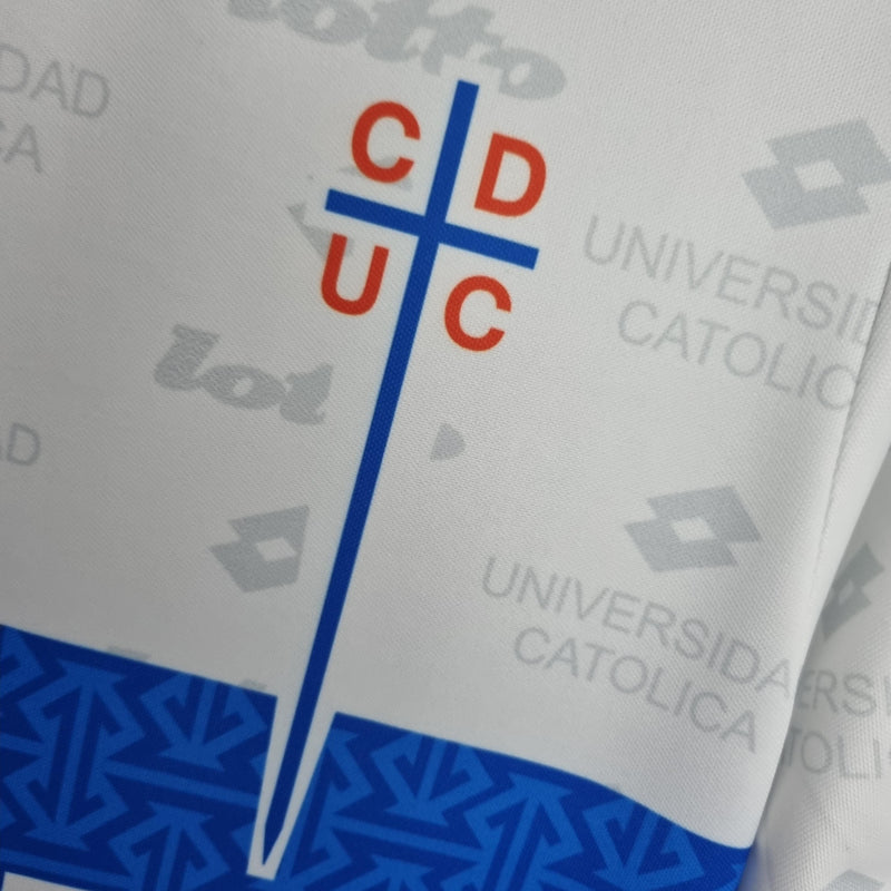 Camisa Retrô Universidad Católica 1996 III Third - Branca - Lotto