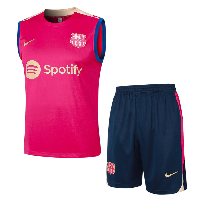 24/25 Conjunto Treino Barcelona - Regata - Rosa
