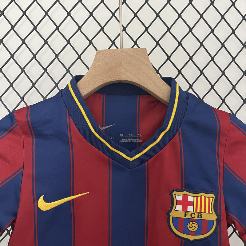 Conjunto Infantil Retrô - Barcelona 2009/10 I Home
