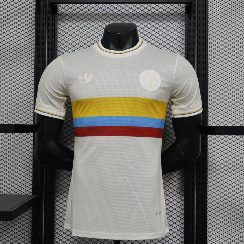 Camisa Colômbia Aniversário 100 Anos - Jogador - Branca