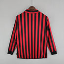 Camisa Retrô Milan 1999/2000 I Home - Manga Longa Adidas