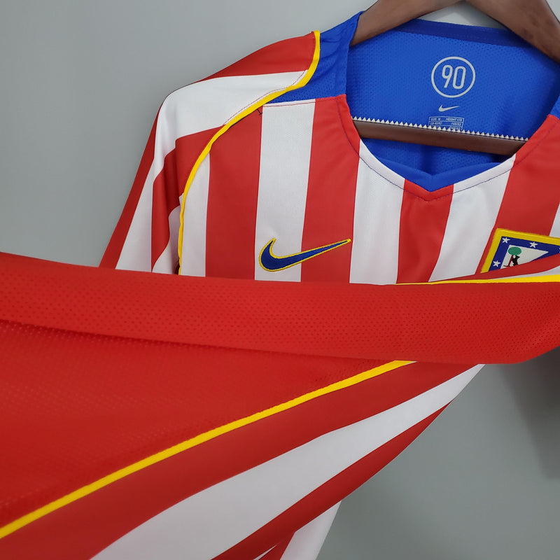 Camisa Retrô Atlético de Madrid 2004/2005 Patrocínio Homem Aranha - I Home - Nike
