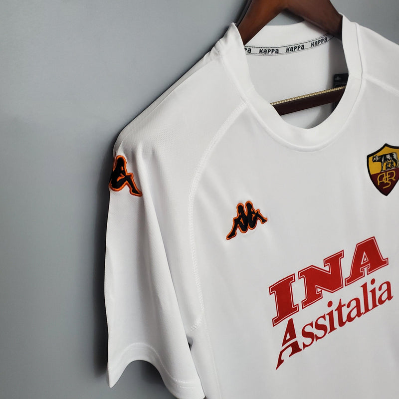 Camisa Retrô Roma 2000/2001 II Away - Branca - Kappa