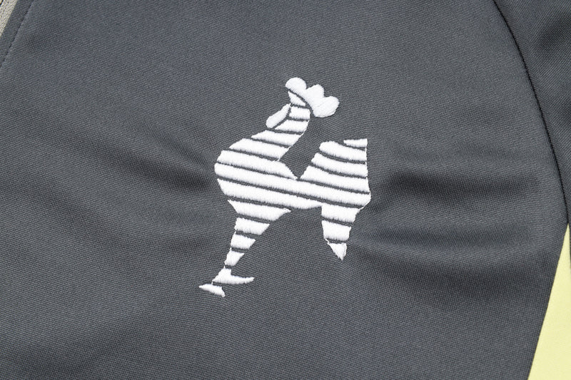 24/25 Conjunto Atlético Mineiro - Frio Zíper Curto - Cinza Escuro