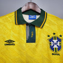 Camisa Retrô Brasil 1991/1993 I Home - Amarela - Umbro