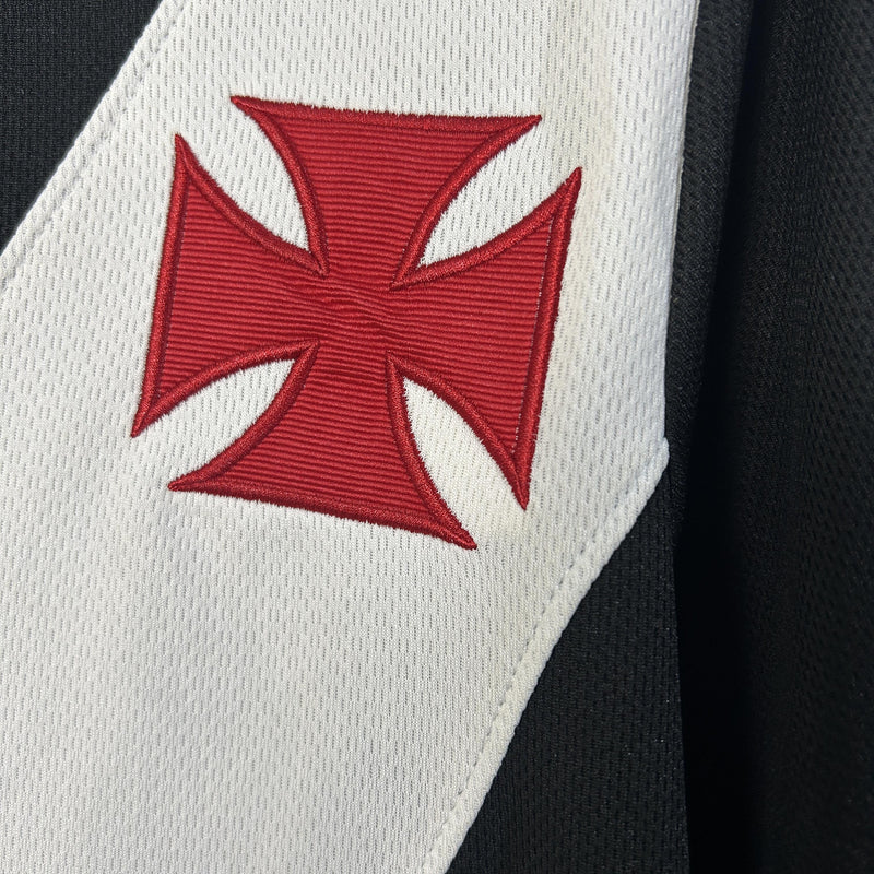 Camisa Vasco 25/26 II Fora - Torcedor - Preta e Branca
