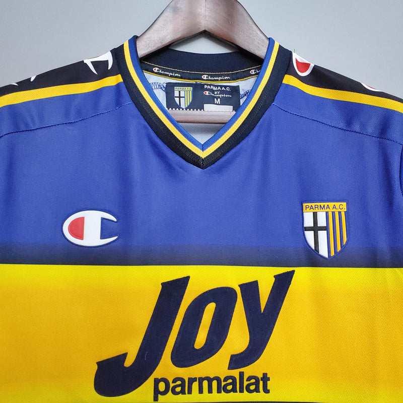 Camisa Retrô Parma 2001/2002 I Home - Azul - Champion