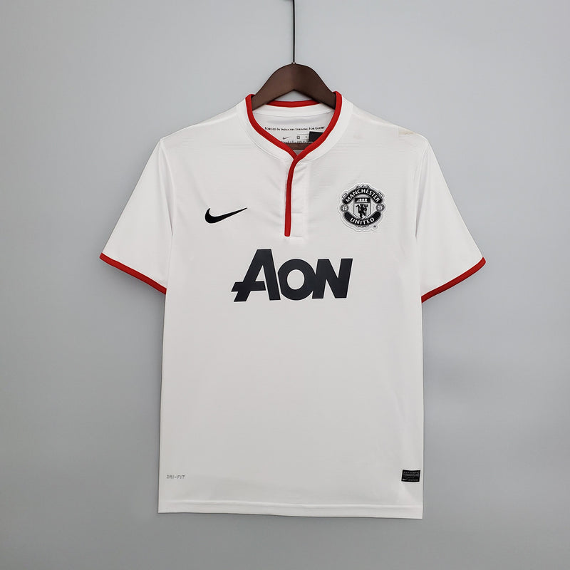 Camisa Retrô Manchester United 2013/2014 II Away - Branca - Nike