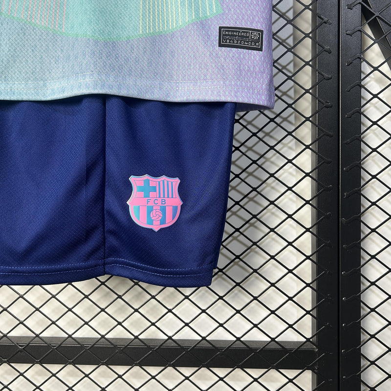Conjunto Infantil - Barcelona 25/26 Edição Especial Azul