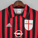 Camisa Retrô Milan 1999/2000 I Home - Manga Longa Adidas