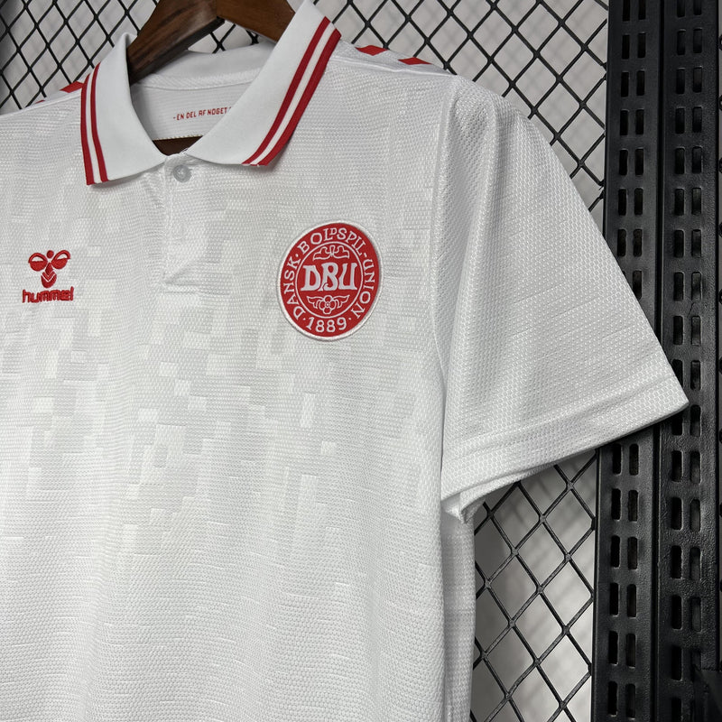 Camisa Dinamarca 2024/25 II Away - Torcedor - Branca