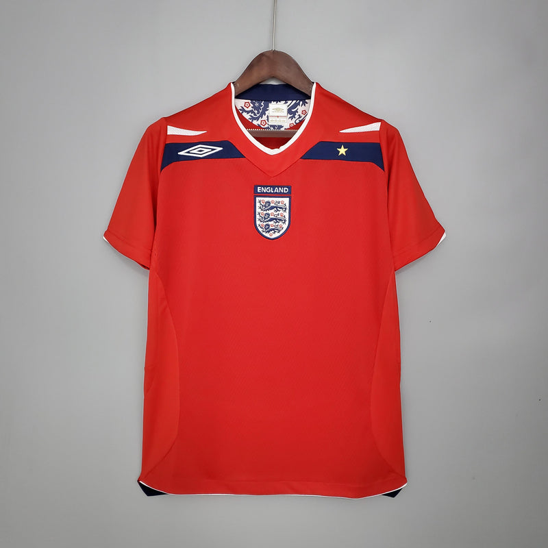 Camisa Retrô Inglaterra 2008/2010 II Away - Vermelha