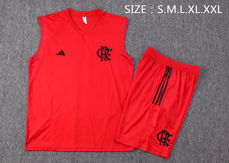 23/24 Conjunto Treino Flamengo - Regata Calor - Vermelho