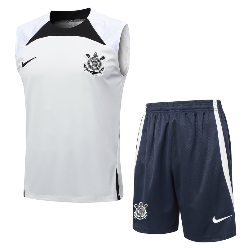 24/25 Conjunto Treino Corinthians - Regata - Branco