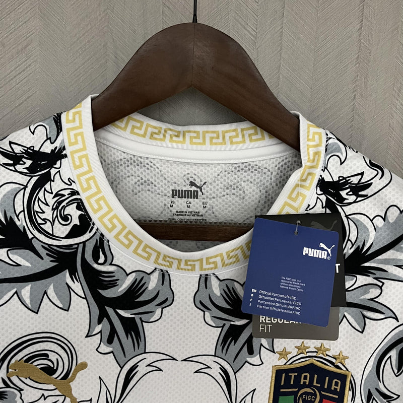 Camisa Itália 2023/24 Edição Especial Versace - Torcedor - Branca