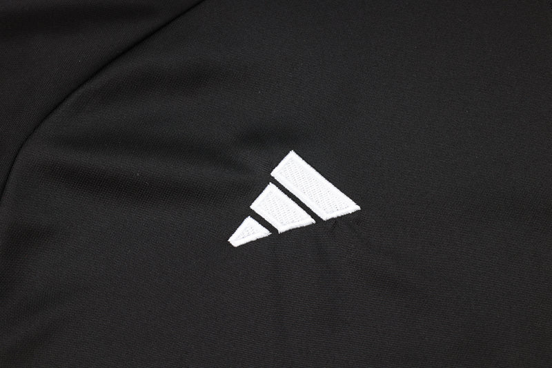 24/25 Conjunto Treino Alemanha - Frio Zíper Curto - Preto com Roxo